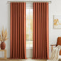 Fall Burnt Orange Curtains Blackout 108 Inches Long 2 Panels Set, Terracotta by QJMYDECO