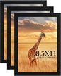 TKYGU 8.5x11 Picture Frame Black Set of 3, Certificate Frame Poster and Photo by TKYGU