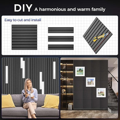 BSHEAD 12 Pack Large Soundproof Wall Panels, 15.7 x 15.7 x 0.47 in Sound Proof - Image 4