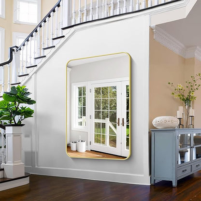 FORBATH 55x36 Inch Gold Bathroom Mirror - Image 6