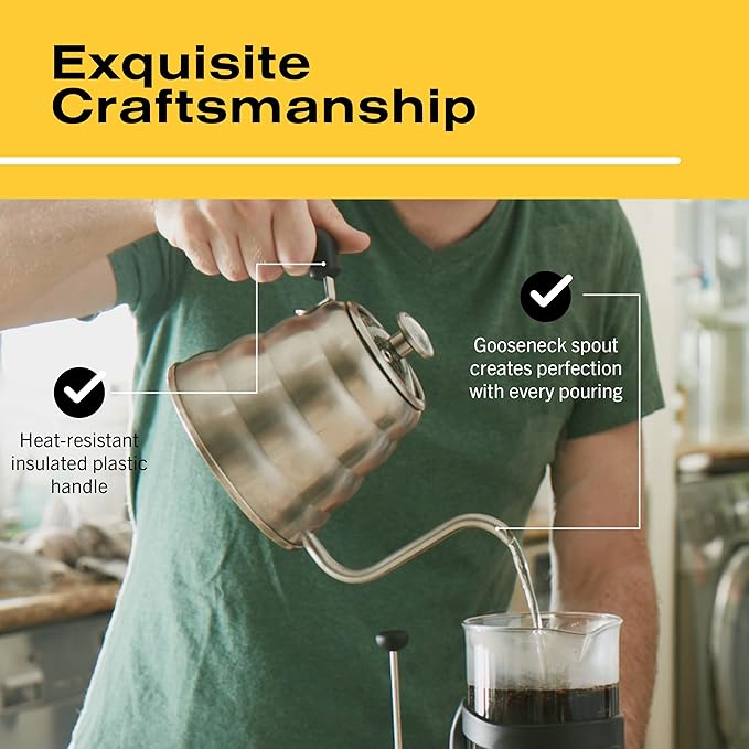 Bean Envy Pour Over Coffee Kettle, Small Gooseneck Kettle - Image 3