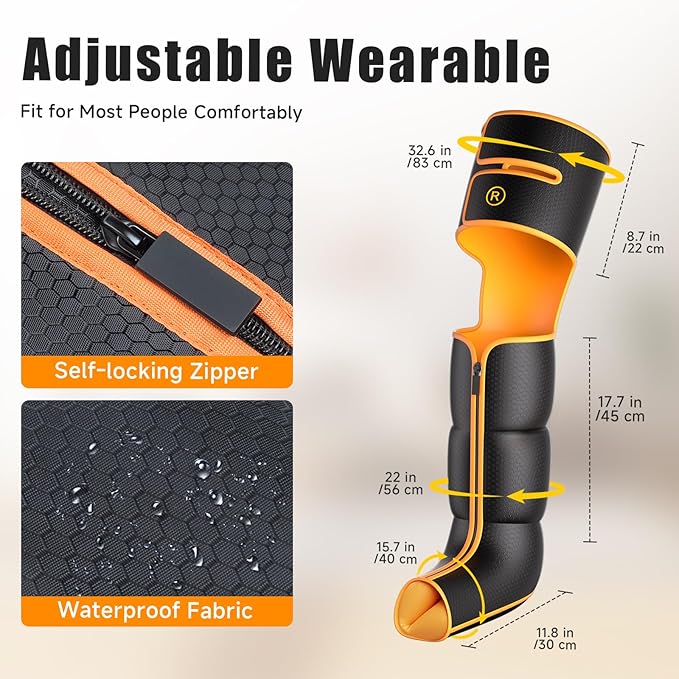 Leg Massager with Heat and Compression, Foot and Full Leg Massager - Image 4