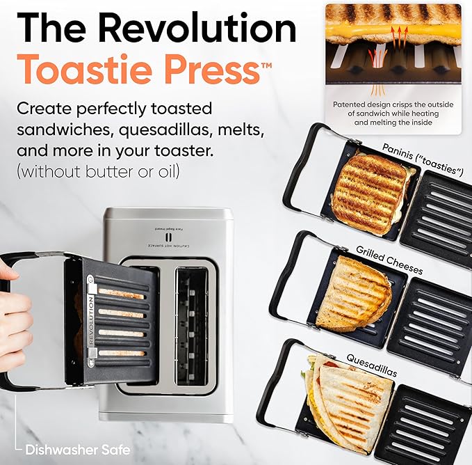 Revolution R180 Connect Touchscreen Smart Toaster + Toastie Press – Choose from - Image 4