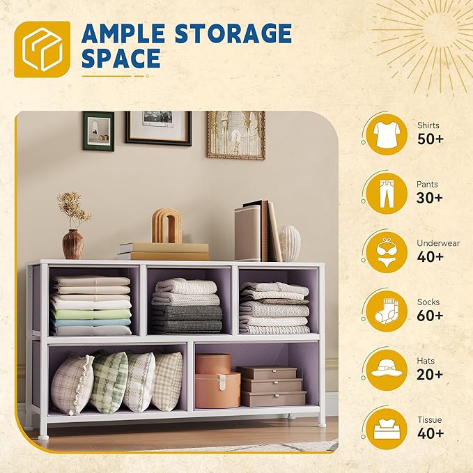 DWVO Dresser with 5 Drawers - Image 5