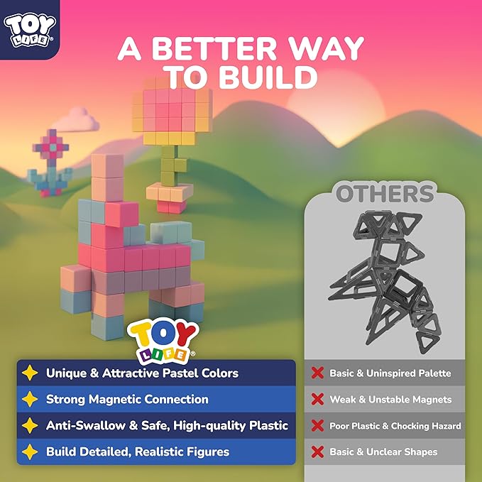 TOY Life 64 Pcs Magnetic Blocks - Image 4