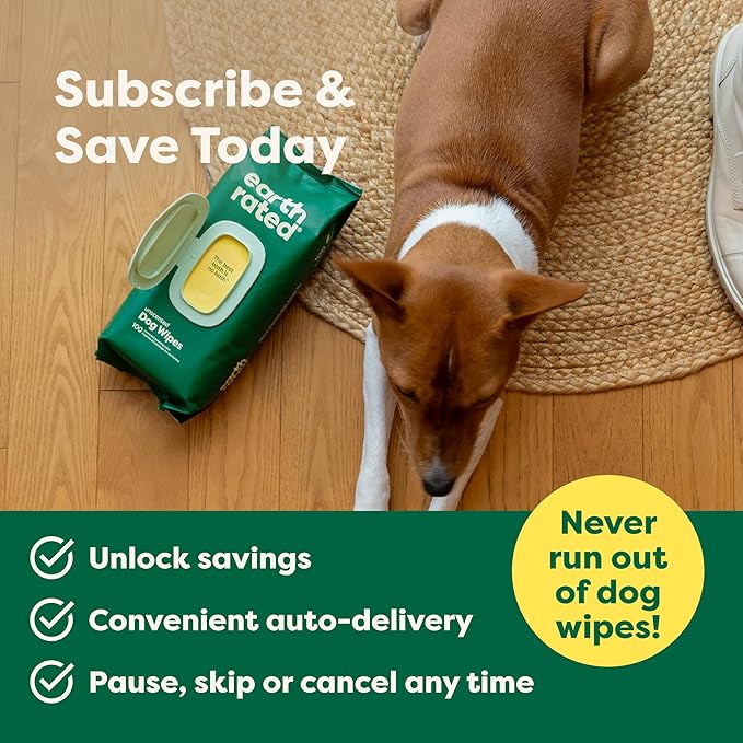 Earth Rated Pet Wipes for Dogs and Cats, Hypoallergenic, Cleaning and Hydrating - Image 7