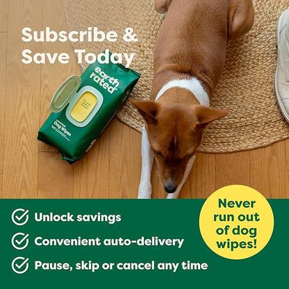 Earth Rated Pet Wipes for Dogs and Cats, Hypoallergenic, Cleaning and Hydrating - Image 7