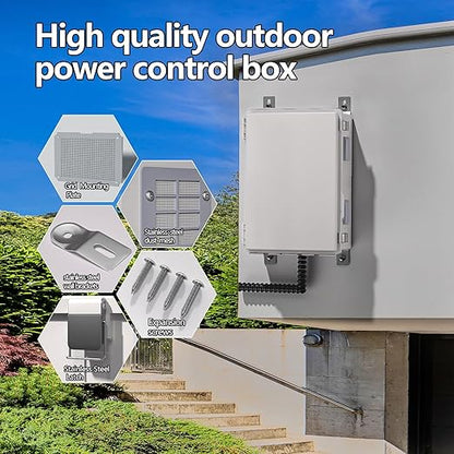 Electrical Junction Box, Ventilated Design, Cable Grommets, Indoor/Outdoor Use - Image 4