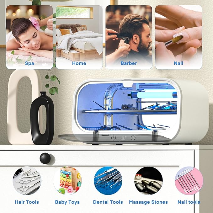 Yofuly Sterilizer for Esthetician, 12L Double-layer Large Sterilizer for Nail - Image 7