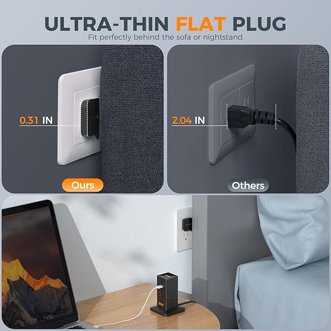 Charging Station 30W, TESSAN 9-in-1 Charger Blocks - Image 3