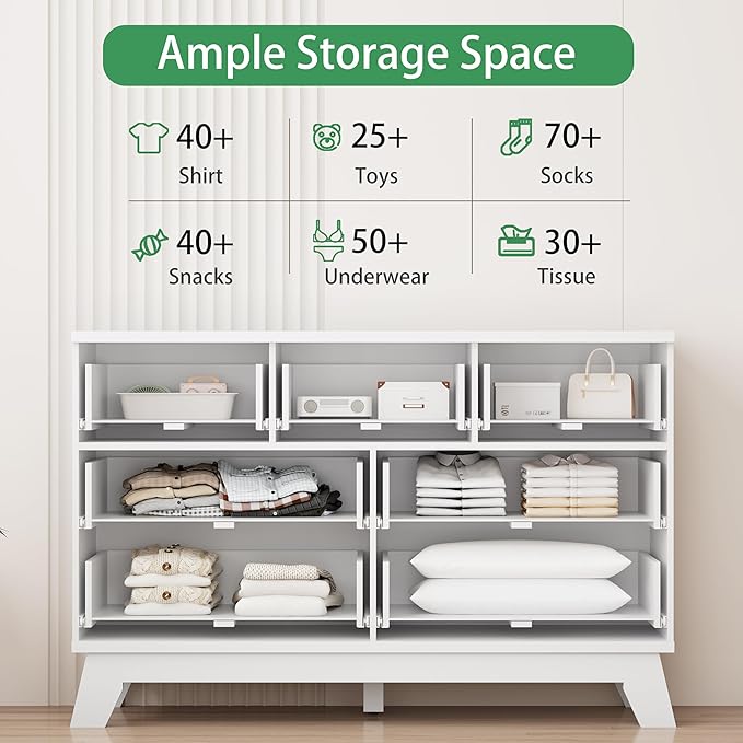 Xixini Fluted Dresser for Bedroom - Image 3