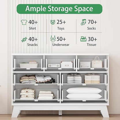 Xixini Fluted Dresser for Bedroom - Image 3