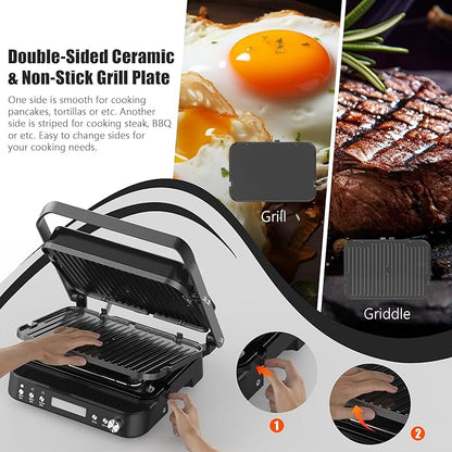 CATTLEMAN Panini Grill Press Sandwich Maker - Image 9