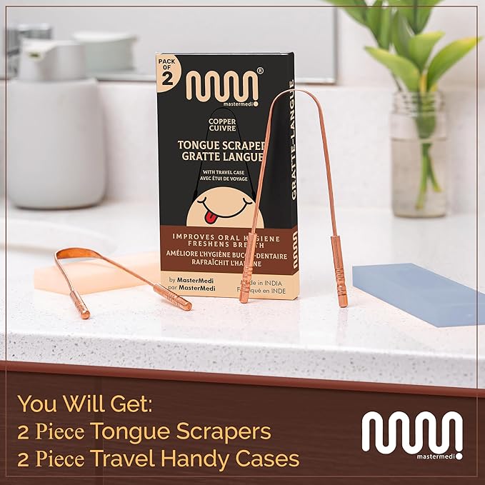 MasterMedi Tongue Scraper with Case Easy to Use Tongue Scraper - Image 6