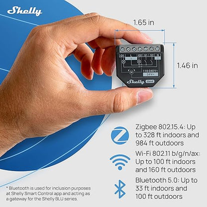 Shelly 2PM Gen4 | Wi-Fi, Zigbee & Matter 2-Channel Smart Relay Switch - Image 3