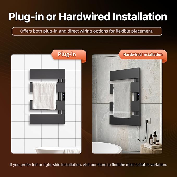 Electric Heated Towel Warmer Rack - Image 3