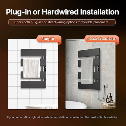 Electric Heated Towel Warmer Rack - Image 3