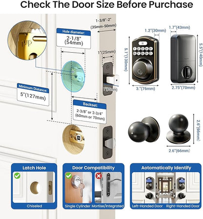 Veise Keyless Entry Door Lock - Image 6