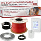 LuxHeat 140sqft Floor Heating Cable Kit - 240v Infloor Heat System - Heated by LuxHeat