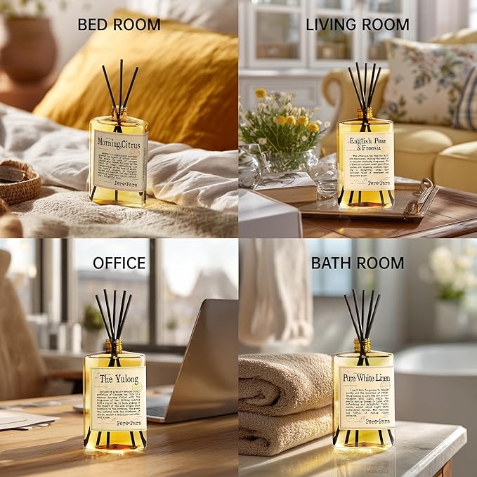 English Pear&Freesia Scent Reed Diffuser Refill 13.53 fl oz - Image 4