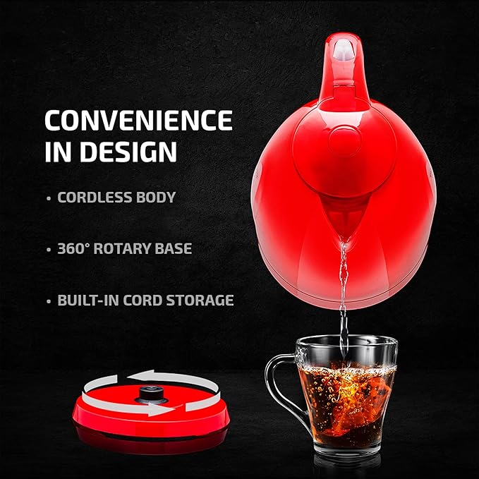 OVENTE Electric Kettle, 1.7L Fast Boiling Water Heater - Image 4