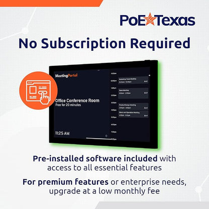 PoE Texas 8" Conference Room Scheduler - Image 3