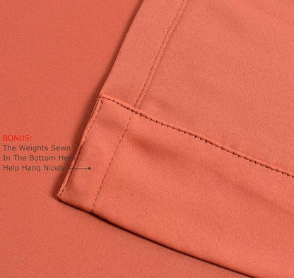 MIUCO Room Darkening Thermal Insulated Grommet Window Blackout Curtains Panels - Image 5