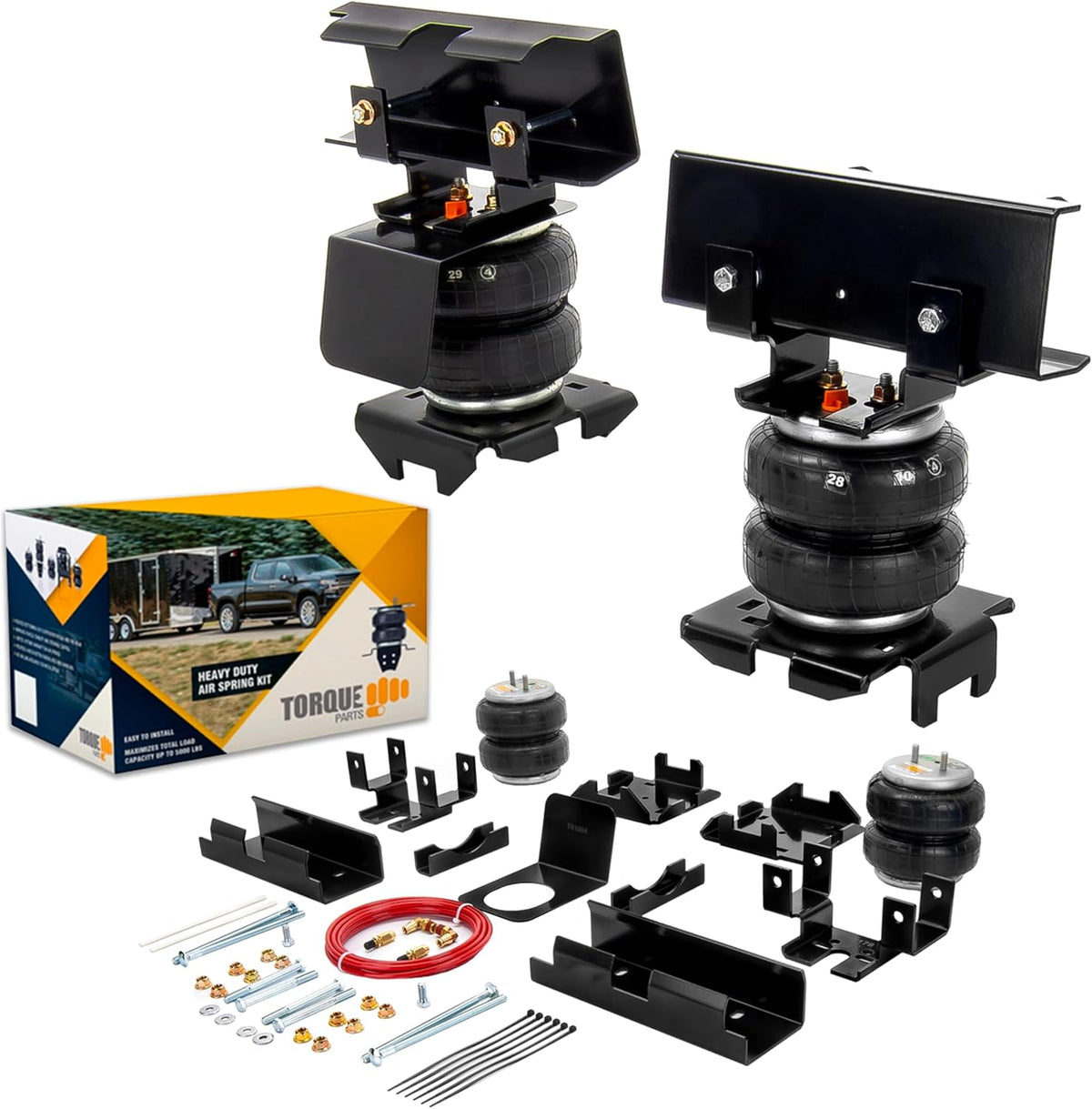 torque air suspension bag kit for 1988-1998 gmc shown in use