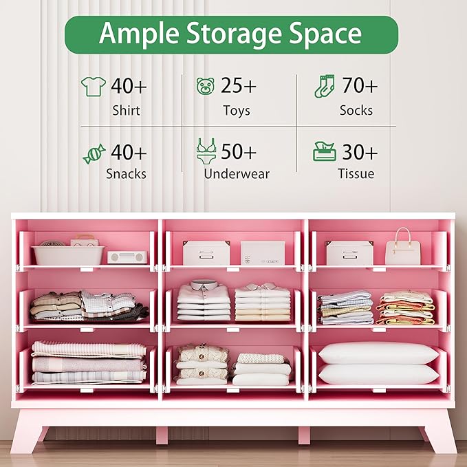 Xixini Fluted Dresser for Bedroom - Image 3
