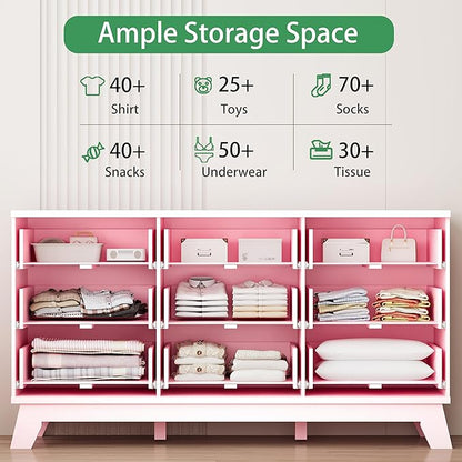 Xixini Fluted Dresser for Bedroom - Image 3