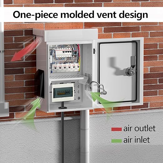 Outdoor Electrical Box with Thermostat and Fan, Cold-Rolled Steel Plate - Image 8