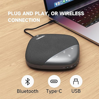 HORION Conference Speaker with Microphone, Wireless Bluetooth Speakerphone - Image 7