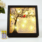 WOODEXPE Sympathy Gift LED Memorial Shadow Box 8"x8" Memorial Gifts for Loss of Loved One - A Limb Has Fallen from The Family Tree