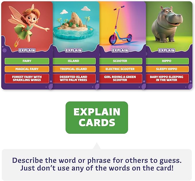 Epic Charades Game for Kids Ages 6+ – 200 Act Out & Explain Cards - Image 6