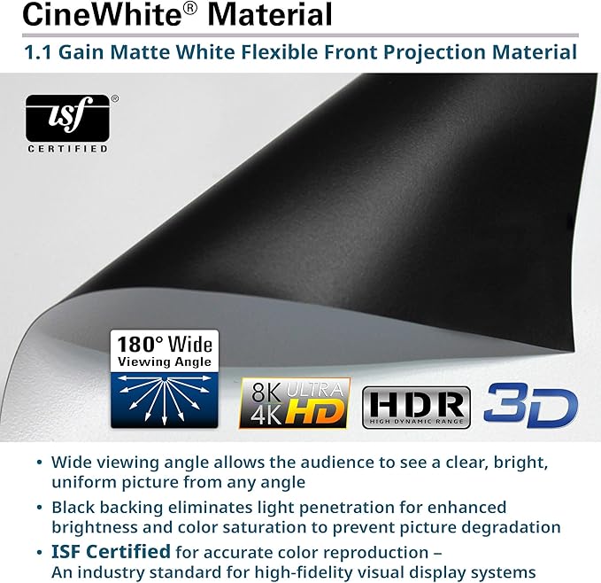 EliteProjector Screens Kestrel Tab-Tension 3 CineWhite, 16:9 Aspect Ratio - Image 8