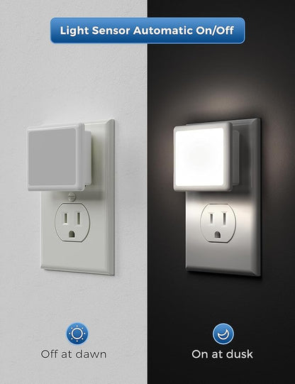 L LOHAS LED Night Lights Plug into Wall, Plug in Night Light, Dusk-to-Dawn - Image 3