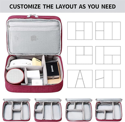 mygreen Travel Cable Organizer Bag, Two-Layer Electronics Accessories Organizer - Image 6