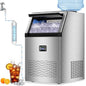 Ice Maker Commercial Ice Maker Machine 200lbs/24H by Amadvi