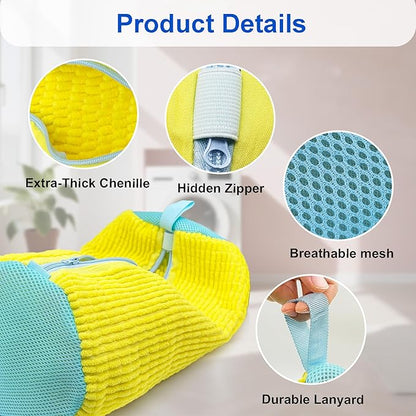 Cilkus Shoe Washing Machine Bag – 2 Pack Reusable Laundry Shoe Bag - Image 4