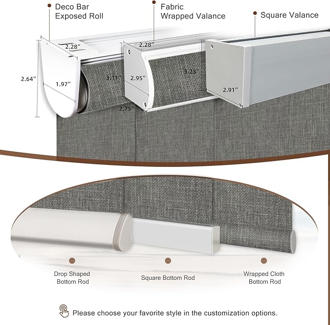 Motorized Roller Shade: 100% Blackout, Electric Blinds Compatible - Image 6