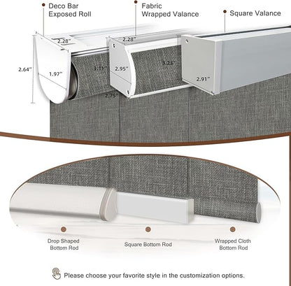 Motorized Roller Shade: 100% Blackout, Electric Blinds Compatible - Image 6