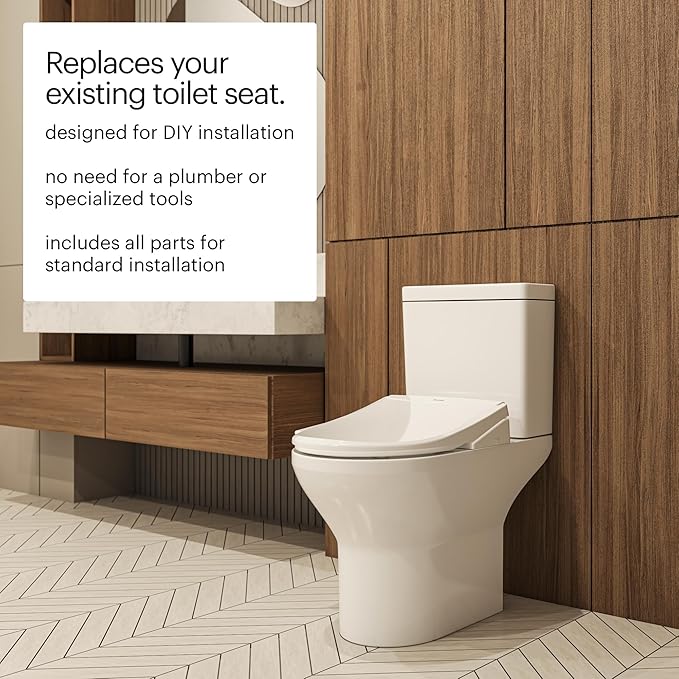 Brondell T44-RW Swash Thinline Electric Bidet Toilet Seat - Image 6