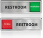 Restroom Sliding Door Signs Do Not Disturb, In Use/Available Slider Sign by Abudada