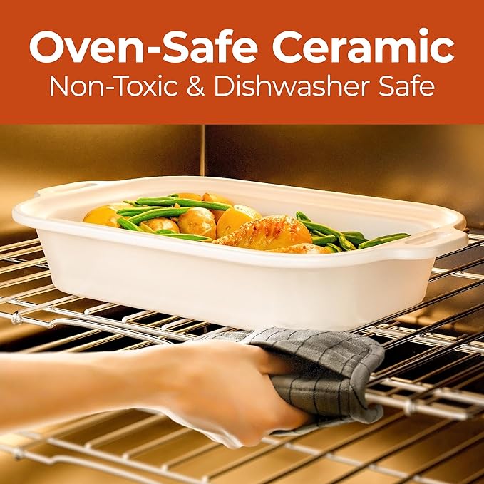 Magnifique 4 Quart Casserole Digital Slow Cooker, Premium Ceramic Bakeware - Image 4