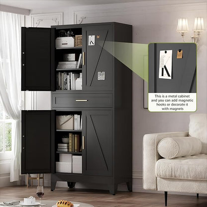 COFaR 71" Tall Metal Storage Cabinet - Image 7
