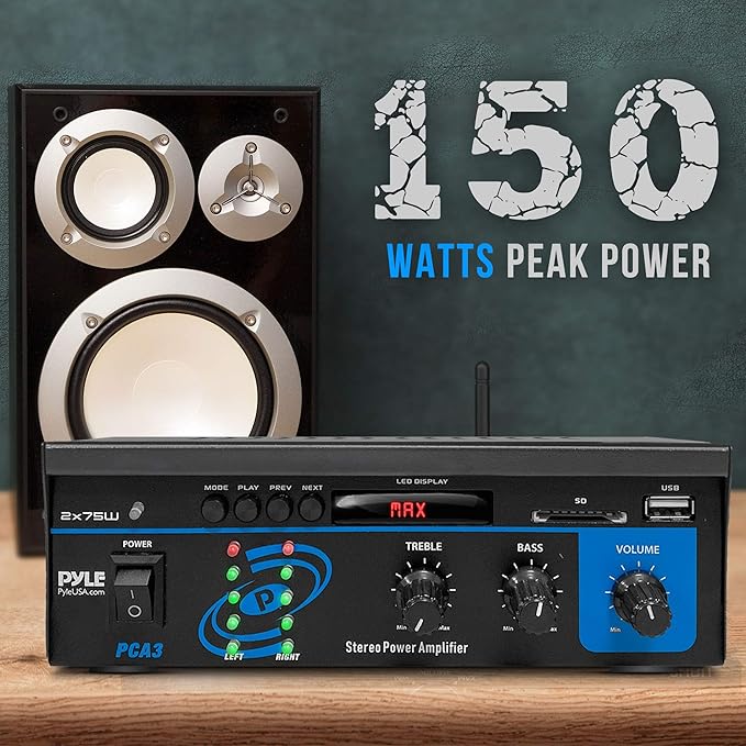 Pyle Bluetooth Home Audio Power Amplifier System - Image 5