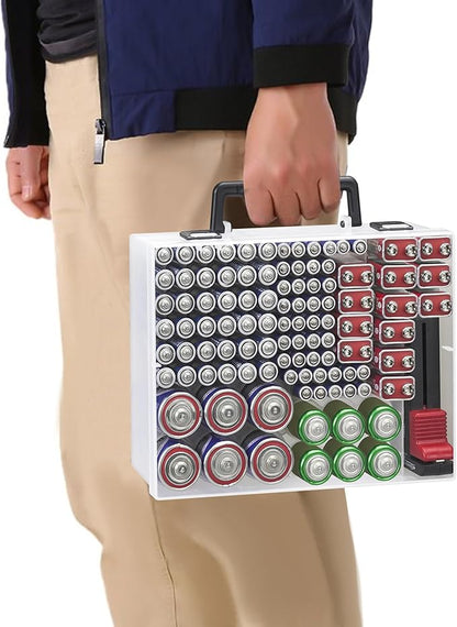 RISOU Battery Organizer Storage Case, Stores More Than 95 Batteries - Image 7