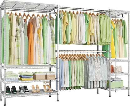 Ulif E11 Heavy-Duty Garment Rack, Metal Freestanding Clothes Rack and Closet by Ulif