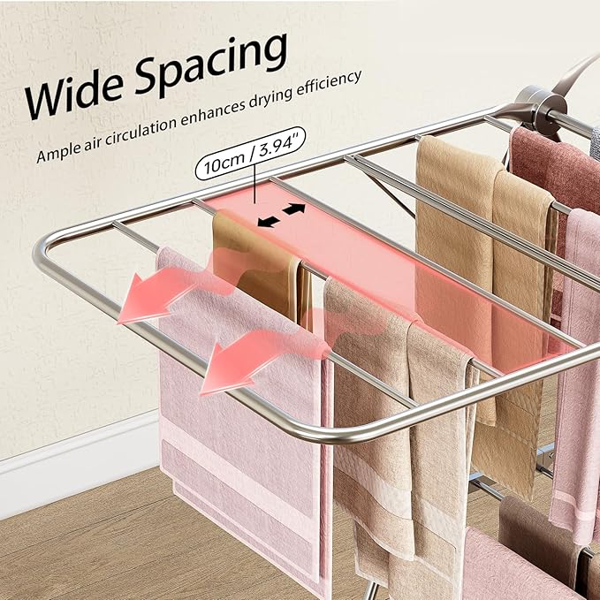 APEXCHASER Clothes Drying Rack Folding - Image 7