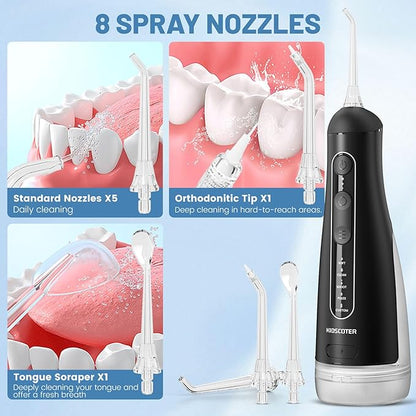 Water Flosser for Teeth with Detachable Washable Tank, 5 Modes Rechargeable - Image 8